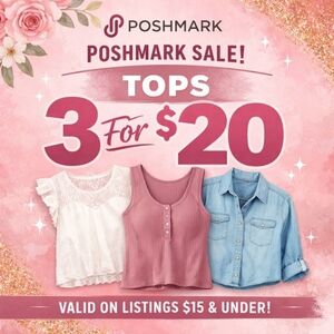 Sale On Tops 3 For $20